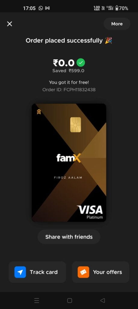Famx - Fampay new card - खुशखबरी Fampay ने लॉच किया नया कार्ड ऑर्डर करे बिल्कुल मुफ्त। Famx - Fampay new card