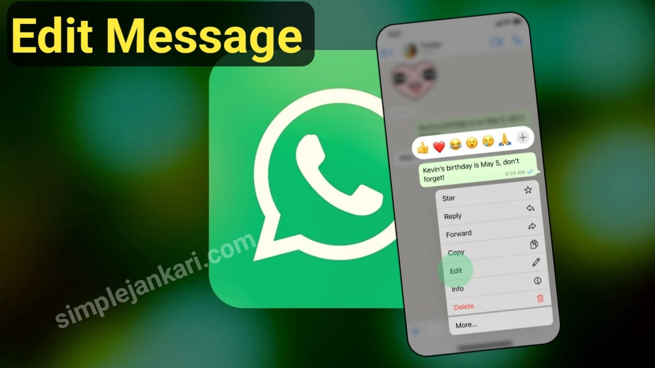 WhatsApp Edit Message