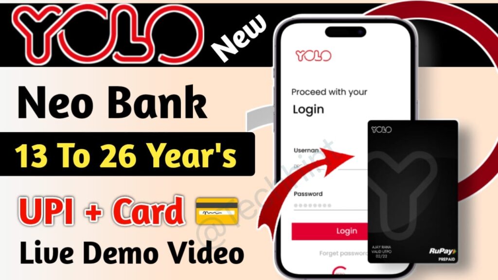 Yolo Neo Bank Launched - माइनर के लिए नया Neo Bank हुआ लॉन्च जानिए कैसे join करने का आसान तरीका 2023 Yolo Neo Bank Launched