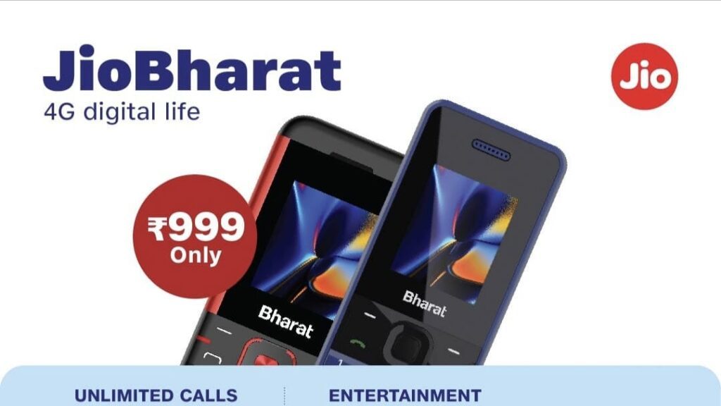 Jio Bharat 4G Phone : मात्र 999 रूपए में खरीदे jio का नया मोबाइल घर बैठे मिलेगा इतने सारे फीचर्स 2023 Jio Bharat 4G Phone