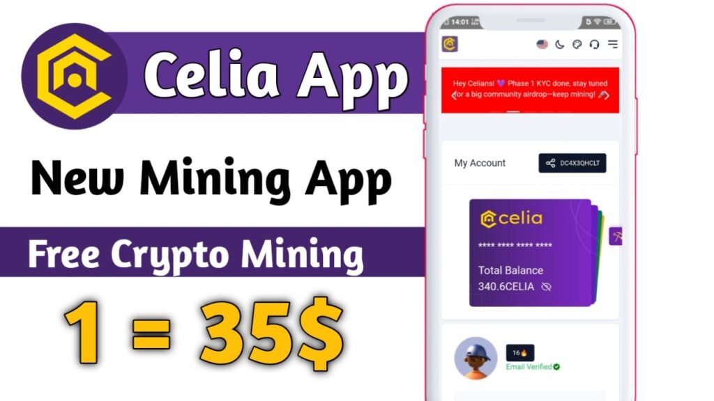 Earn money online 2024 - Earn 50$ per day by Celia mining app Earn money online 2024 - Earn 50$ per day by Celia mining app